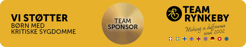 Team Rynkeby sponsor bannere 2026 TEAM