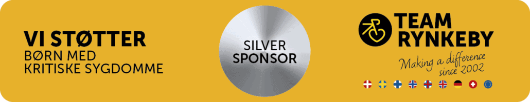 Team Rynkeby sponsor bannere SILVER